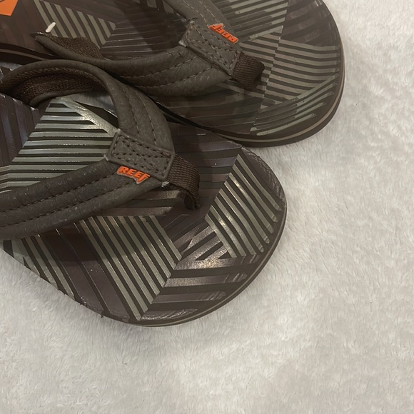 Reef Flip Flops Boy's Size 9/10 Little Ahi Sandals - Picture 3 of 5